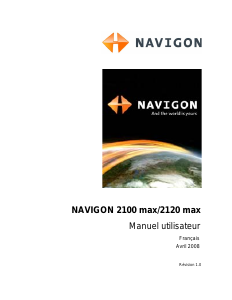 Mode d’emploi NAVIGON 2120 max Système de navigation
