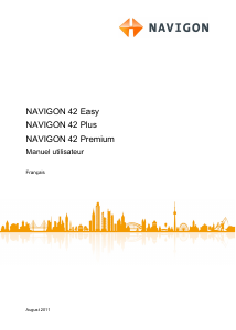 Mode d’emploi NAVIGON 42 Easy Système de navigation