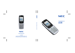 Mode d’emploi NEC e228 Téléphone portable