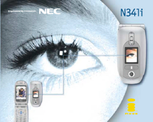 Mode d’emploi NEC N341i Téléphone portable