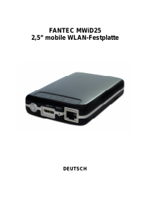 Bedienungsanleitung Fantec MWiD25 Festplatte