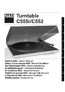 Manual de uso NAD C 555i Giradiscos