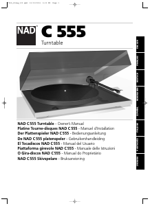 Manual de uso NAD C 555 Giradiscos