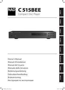 Mode d’emploi NAD C 516BEE Lecteur CD
