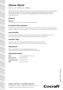 Bedienungsanleitung Cocraft 31-1084 Gartenschlauchtrommel