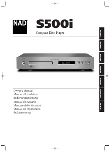 Handleiding NAD S 500i CD speler