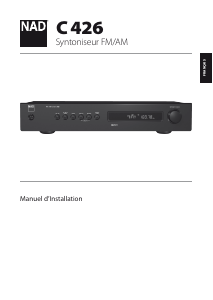 Mode d’emploi NAD C 426 Tuner