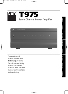 Bedienungsanleitung NAD T 975 Verstärker