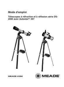 Mode d’emploi Meade DS-2000 Télescope