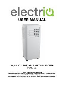 Handleiding ElectriQ P12CE-V2 Airconditioner