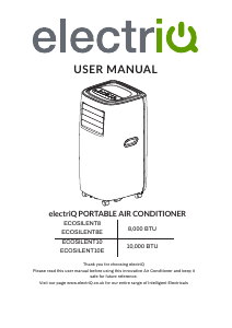 Manual ElectriQ EcoSilent10E Air Conditioner