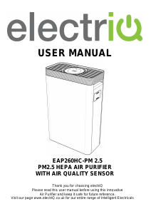 Manual ElectriQ EAP260HC-PM 2.5 Air Purifier