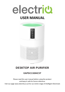 Manual ElectriQ EAPDC150HCST Air Purifier