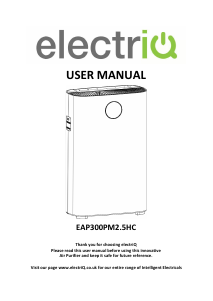 Handleiding ElectriQ EAP300PM2.5HC Luchtreiniger