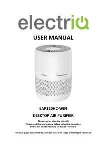 Manual ElectriQ EAP120HC-WIFI Air Purifier