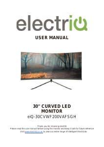 Handleiding ElectriQ eiQ-30CVWF200VAFSGH LED monitor