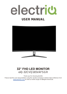 Handleiding ElectriQ eiQ-32CVQ165VAFSGH LED monitor