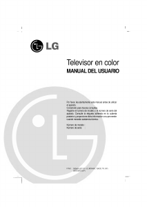 Manual de uso LG 21FS2RLX Televisor