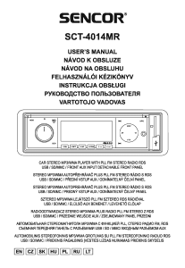 Instrukcja Sencor SCT 4014MR Radio samochodowe