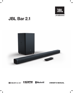 Manual JBL Bar 2.1 Speaker
