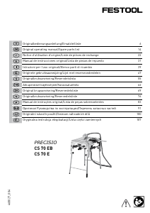 Mode d’emploi Festool CS 70 E Banc de scie