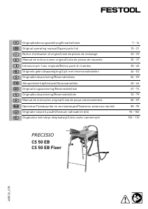 Manual de uso Festool CS 50 EB Sierra de mesa
