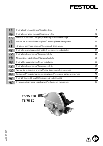 Bruksanvisning Festool TS 75 EQ Cirkelsåg