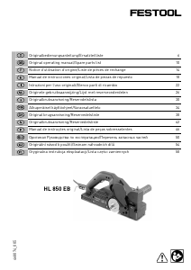 Manual Festool HL 850 EB Plaina