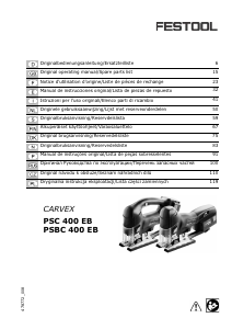 Mode d’emploi Festool PSBC 400 EB Scie sauteuse