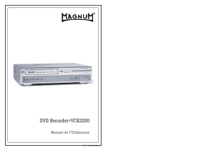 Mode d’emploi Magnum VCR3200 Combi DVD-vidéo