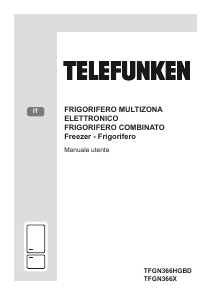 Manuale Telefunken TFGN366X Frigorifero-congelatore