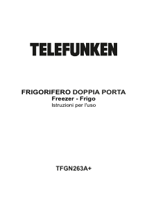 Manuale Telefunken TFGN263A+ Frigorifero-congelatore