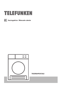 Manuale Telefunken TKDR8HPGF2A2 Asciugatrice