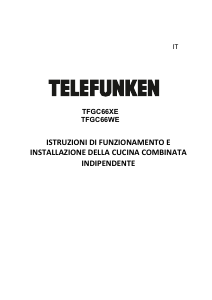 Manuale Telefunken TFGC66XE Cucina