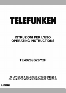 Manuale Telefunken TE49269S26Y2P LED televisore