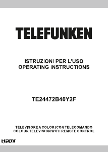 Handleiding Telefunken TE24472B40Y2F LED televisie