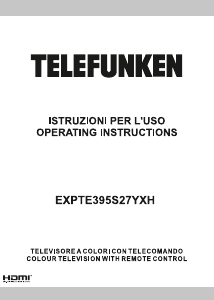 Manuale Telefunken EXPTE395S27YXH LED televisore