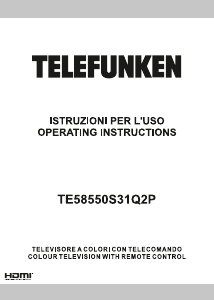 Handleiding Telefunken TE58550S31Q2P LED televisie