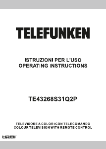 Handleiding Telefunken TE43268S31Q2P LED televisie