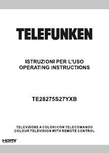 Handleiding Telefunken TE28275S27YXB LED televisie