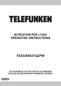 Handleiding Telefunken TE43268S31Q2PW LED televisie