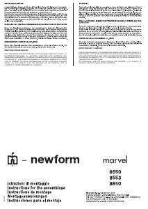 Bruksanvisning Newform 8550 Marvel Blandare