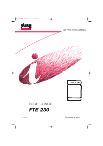 Mode d’emploi Faure FTE230 Sèche-linge