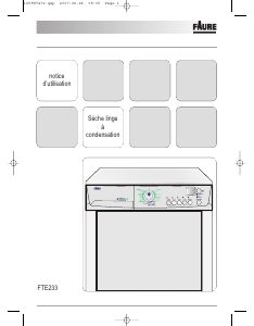 Mode d’emploi Faure FTE233 Sèche-linge