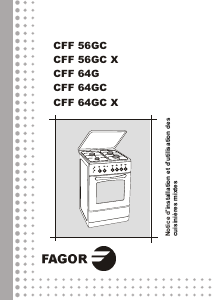 Mode d’emploi Fagor CFF-64GC Cuisinière