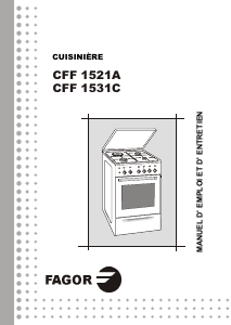 Mode d’emploi Fagor CFF-1521A Cuisinière