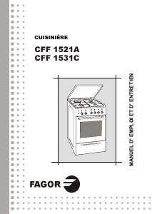 Mode d’emploi Fagor CFF-1531C Cuisinière