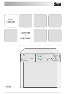 Mode d’emploi Faure FTE285 Sèche-linge