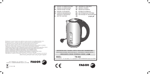 Руководство Fagor TK-500 Чайник