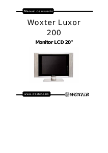 Manual de uso Woxter Luxor 200 Monitor de LCD